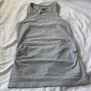 Athleta Light Gray Workout Tank Top